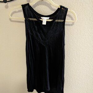 H&M Lace Black Top